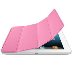 Smart Cover de Poliuretano para iPad Air 1 e Air 2 - Rosa