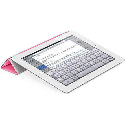 Smart Cover de Poliuretano para iPad Air 1 e Air 2 - Rosa