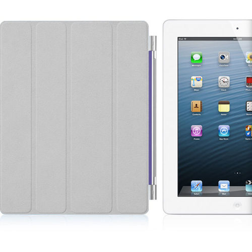 Smart Cover de Poliuretano para iPad Air 1 e Air 2 - Roxa