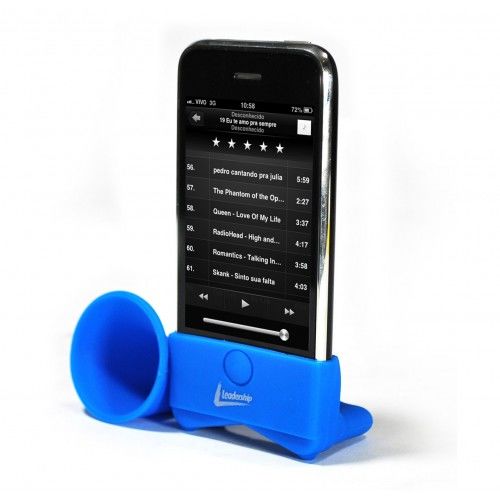 Imagem de Suporte Acstico para iPhone Leadership - Azul